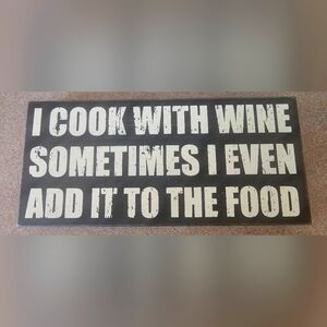 Wood Wine sign